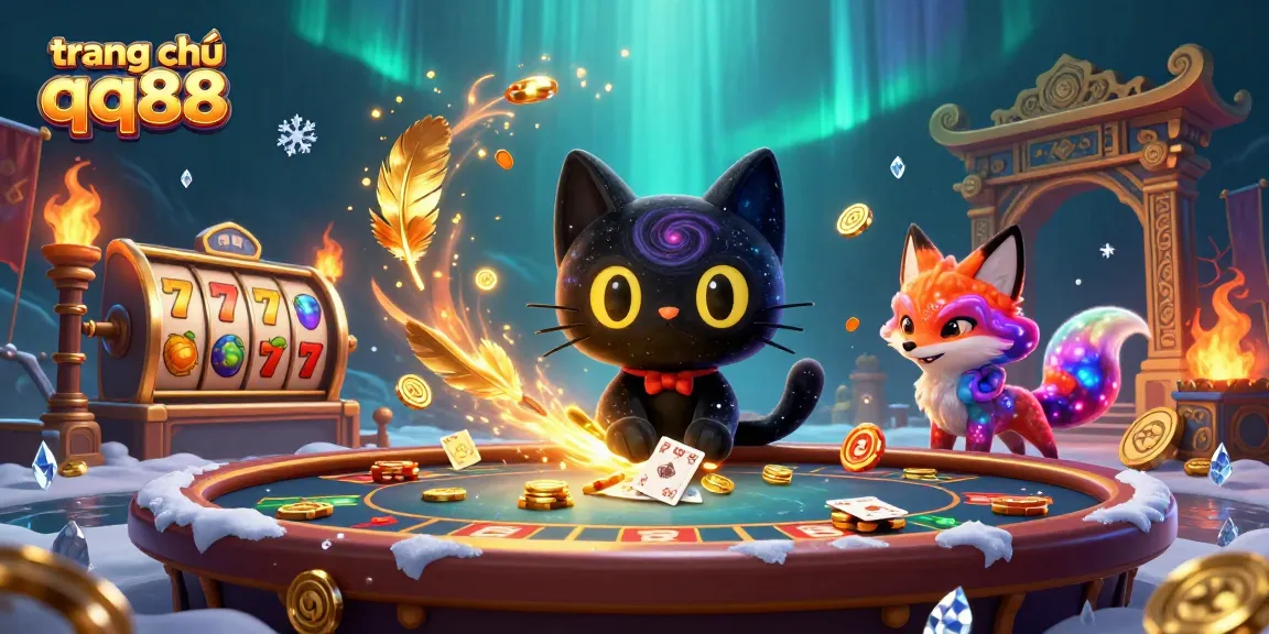 Win big with the spectacular trang chủ qq88, featuring a cosmic casino scene.