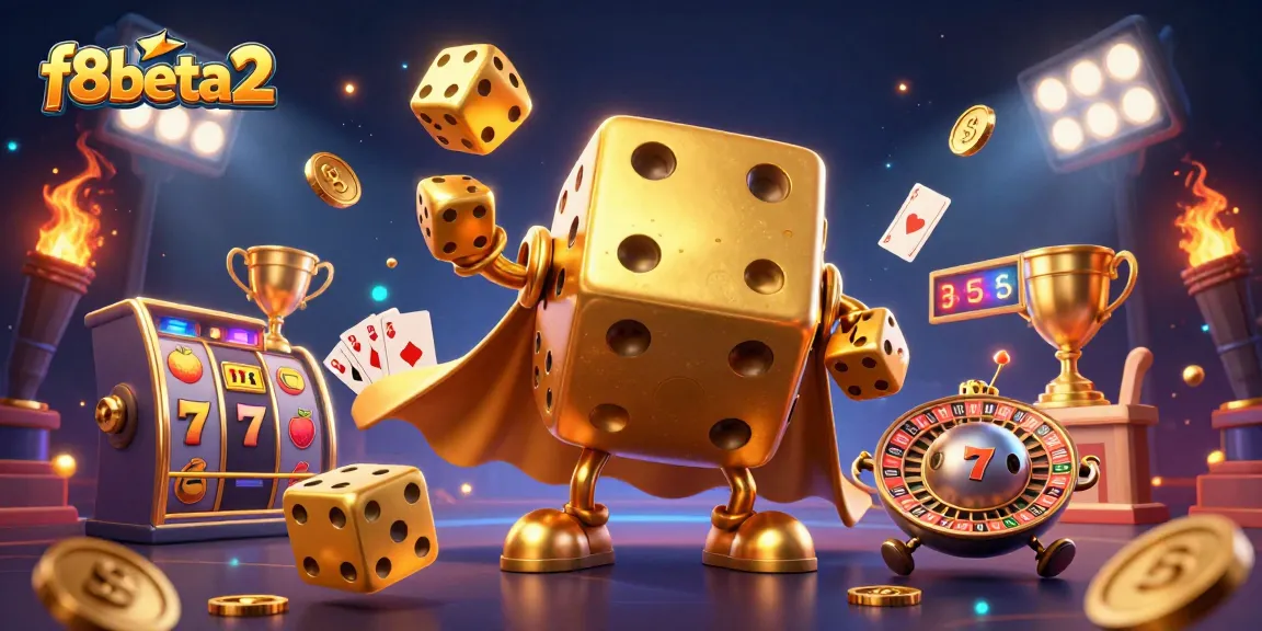 Experience thrilling gameplay with F8beta2, featuring lively slot elements and unique characters.