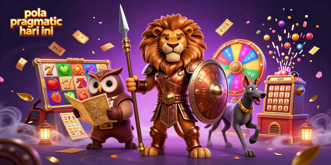 Pola pragmatic hari ini reveals slot strategies and winning odds with an exciting casino illustration.