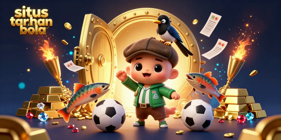 Bet on situs taruhan bola with a playful Nessie and sports-themed treasures bursting with excitement.