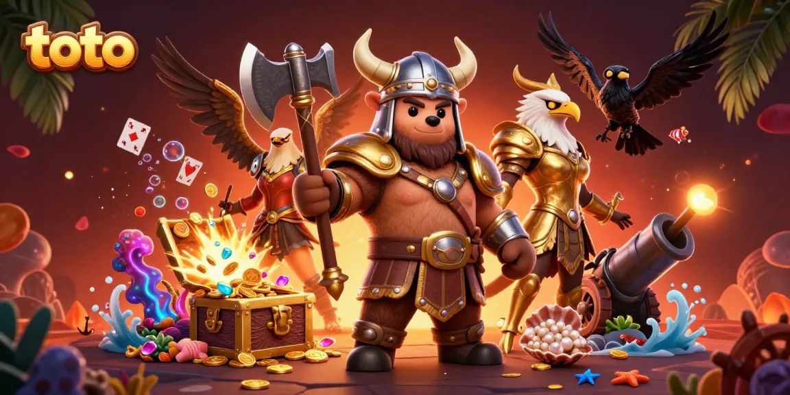 Memenangkan taruhan dengan toto pada ilustrasi kasino 3D yang penuh warna dan dinamis.