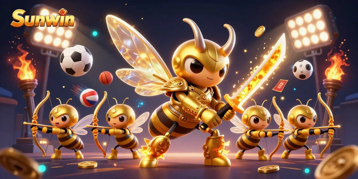 Engage with the thrilling Sunwin gaming experience featuring unique golden hornet warriors.