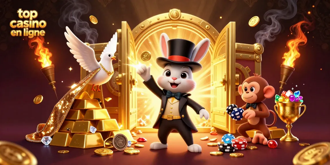 Jouer dans le top casino en ligne avec un magicien, une colombe et un singe farceur.