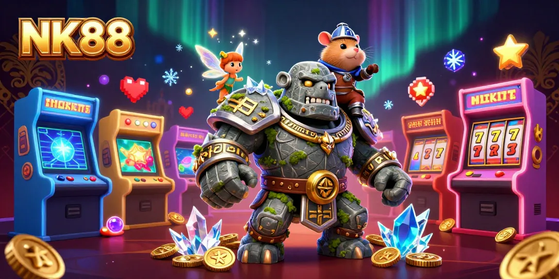 Experience the immersive NK88 online casino realm with magical characters and gameplay elements.