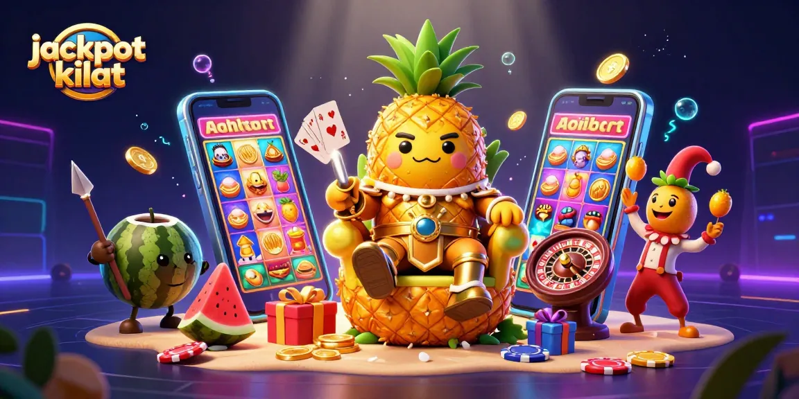 Experience winning thrills with jackpot kilat amidst a vibrant casino scene featuring golden coins and slot game action.
