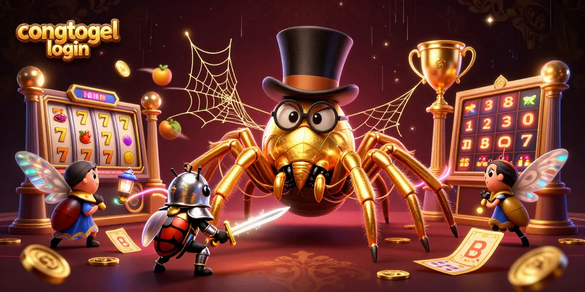 Engage with congtogel login through vibrant casino-themed 3D art featuring unique characters.
